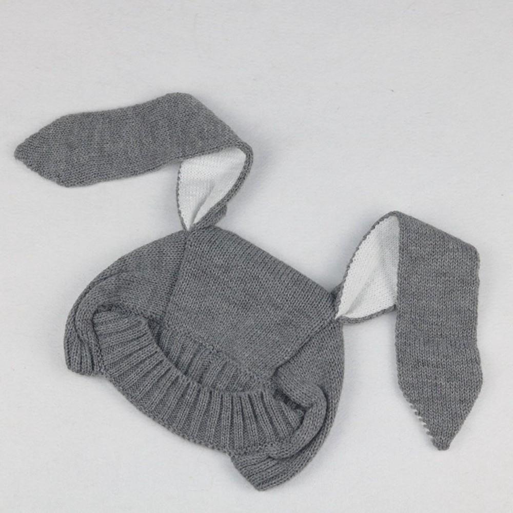 Soft Material Rabbit Beanie Long Floppy Ear Earflap Cap Comfortable Toddler Beanie Winter Warmth