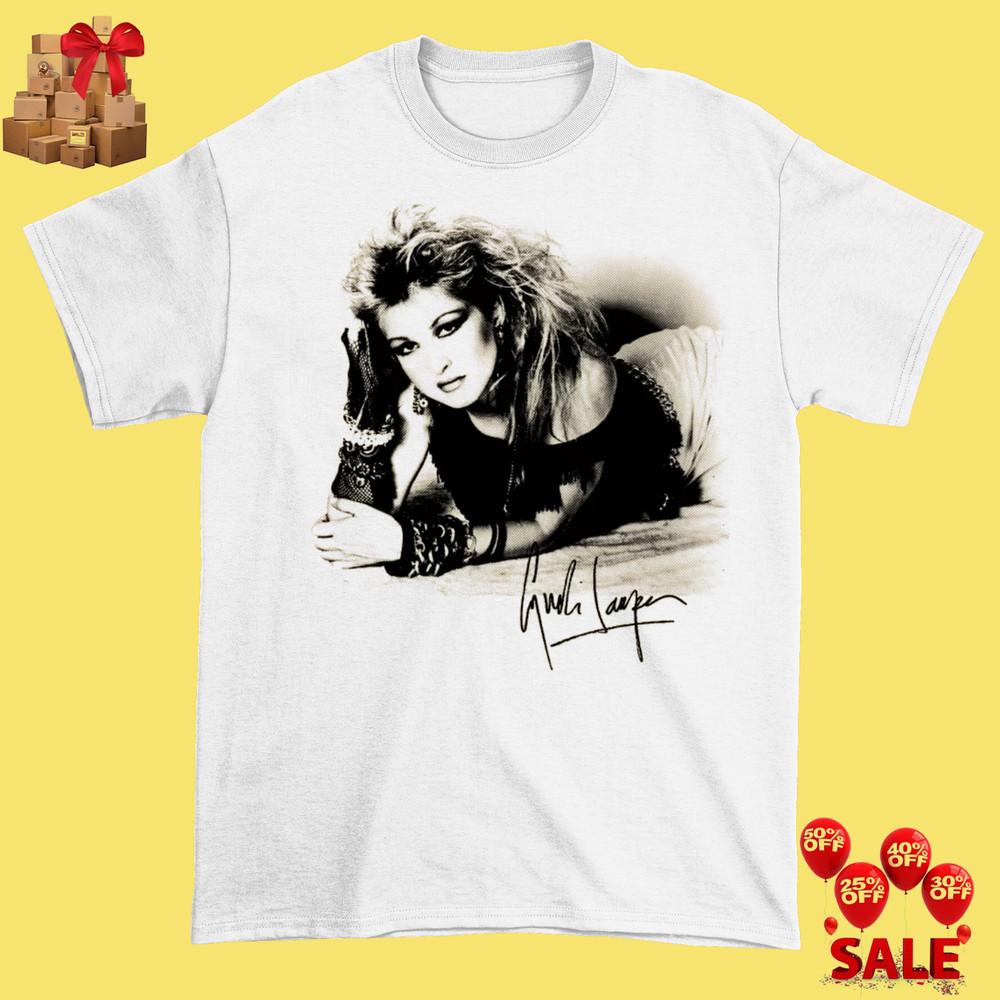 NEw Cyndi Lauper retro White unisex S-345XL Shirt Unisex T-Shirt S