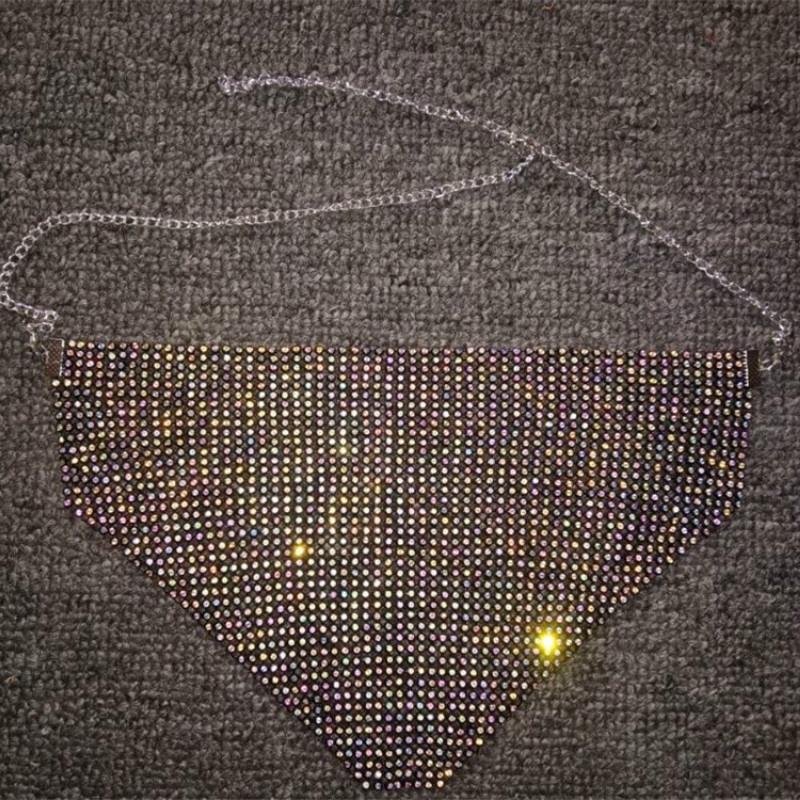 Women's Metal Flash Jewelry Mask Fashion Water Diamond Mask Bling Bling Mask Shiny Mask Nightclub Mask