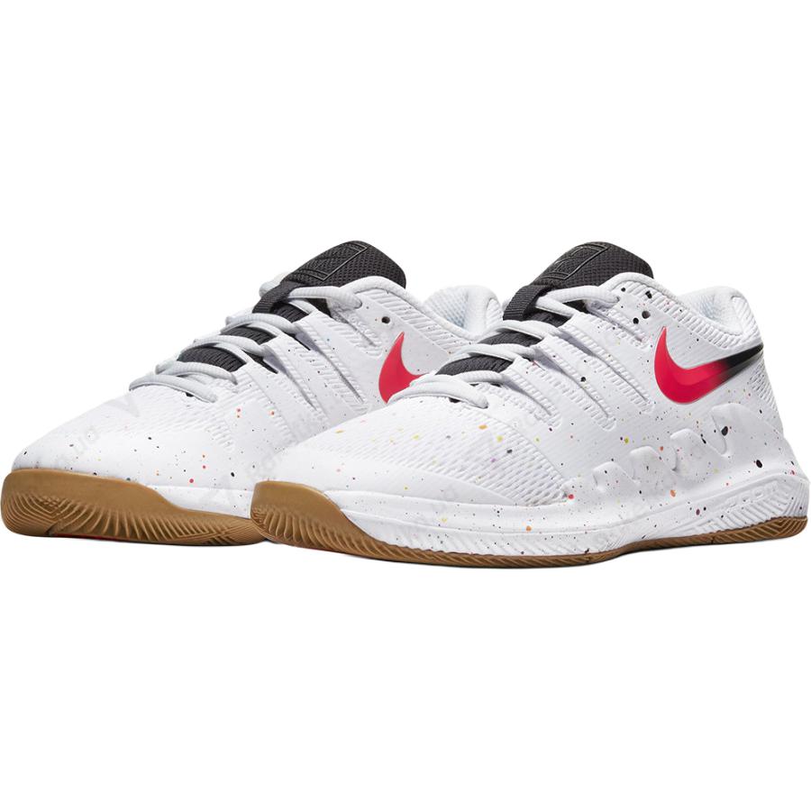 Nike Vapor X Bequem Abriebfest Unterstützung Niedrig geschnitten Kindertrainingsschuhe Weiß Unisex AR8851-108