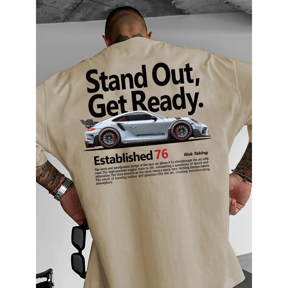 Herren Mode Print Lässiges Kurzarm-T-Shirt Frühling und Sommer Oberteile Bequemes Rundhals-T-Shirt