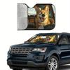 Universal Front Windshield Aluminum Foil Sunshade - Easy Installation & Storage
