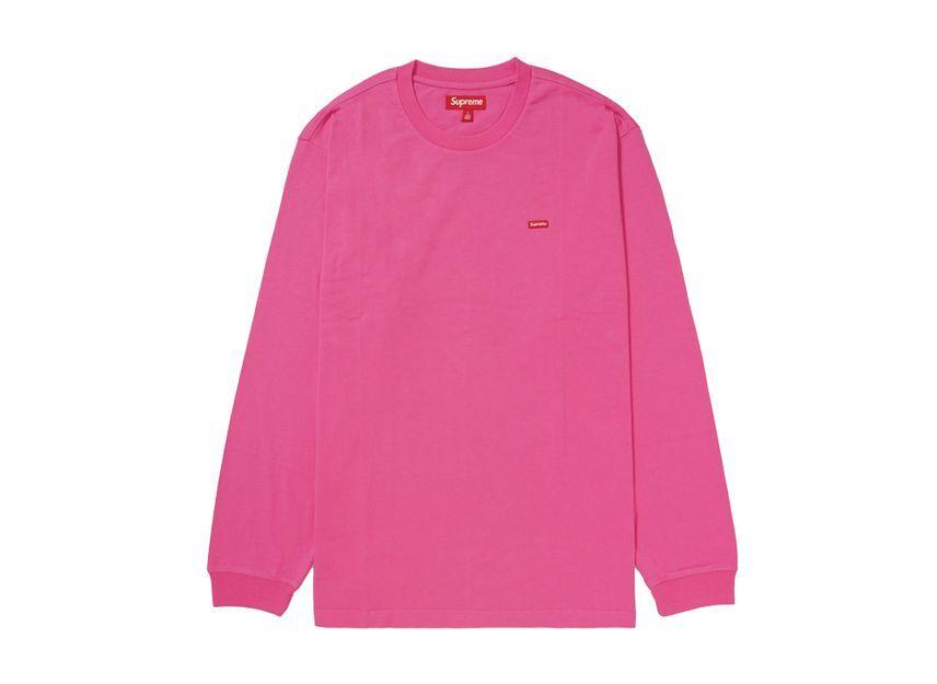 Supreme Small Box L/S Tee Pink (25SS) S