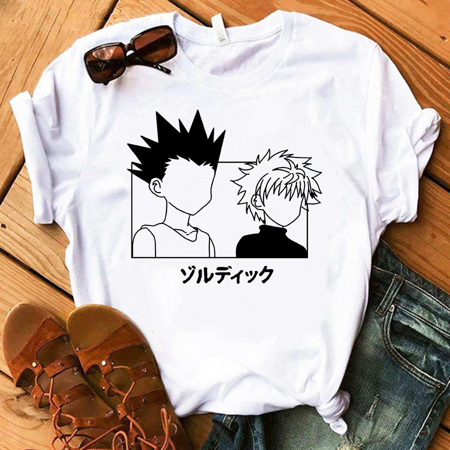 Hunter X Tričko Hunter Hisoka Morow Hxh Ženy Kreslené tričko Harajuku 90S Dámské letní oblečení s krátkým rukávem