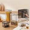 Airtight Food Storage Containers Clear Plastic Jars with Lids Stackable Kitchen Pantry Canisters for Cereal Pasta Coffee Snacks