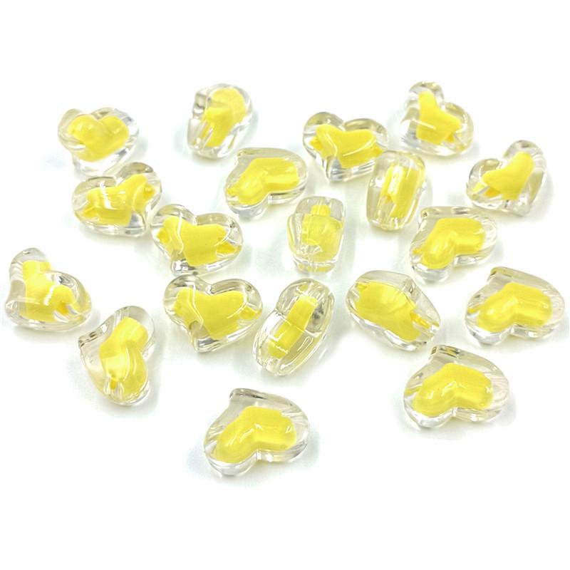 Creative Acrylic Pumpkin/Peach Heart Beads Clear/Matte 10Pcs Corespun DIY Handmade Materials Pendants for Jewelry Making