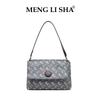 Niche Design Retro Printed Shoulder Messenger Tote Bag 2026 New Commuter Versatile Large Capacity Messenger Women's Bag