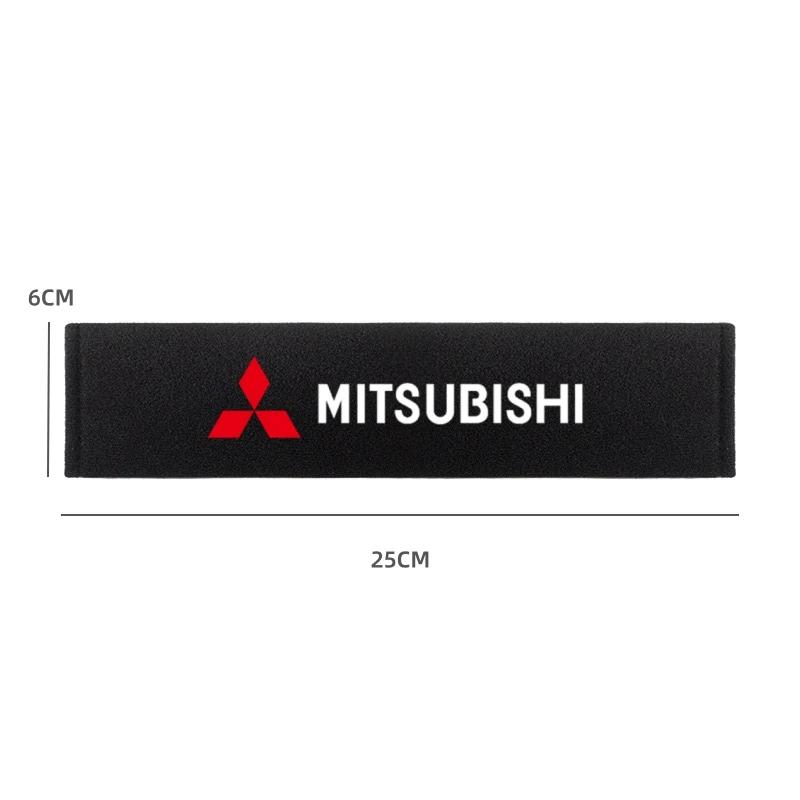 Cxntej1 2Pcs/Set Car Styling Seat Belt Pad For Mitsubishi Lancer Asx Outlander Pajero L200 Galant Seat Belt Cover Car Accessories Lmjp0