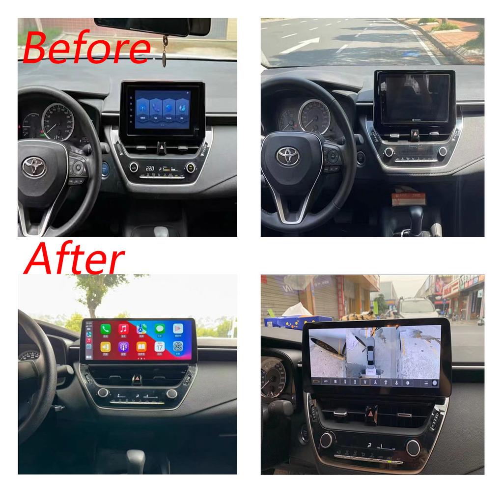 12.3" inch 4G 2 Din Car Android Radio For Toyota Corolla 12 2019-2025 GPS Wireless CarPlay Auto Multimedia Stereo 36DSP DTS