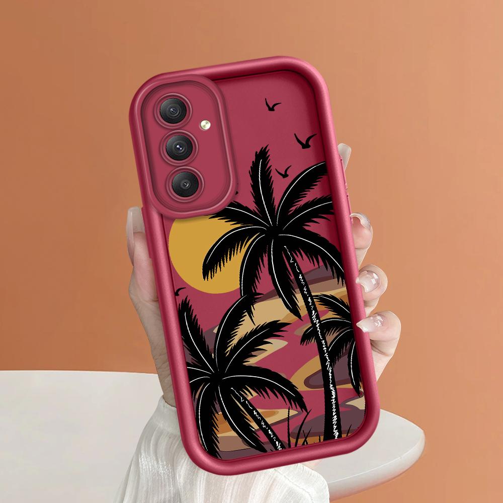 

Мягкий силиконовый квадратный чехол с рисунком лестницы для телефона, полное покрытие, противоударный защитный резиновый чехол для камеры для Samsung Samsung M20 темно-красного