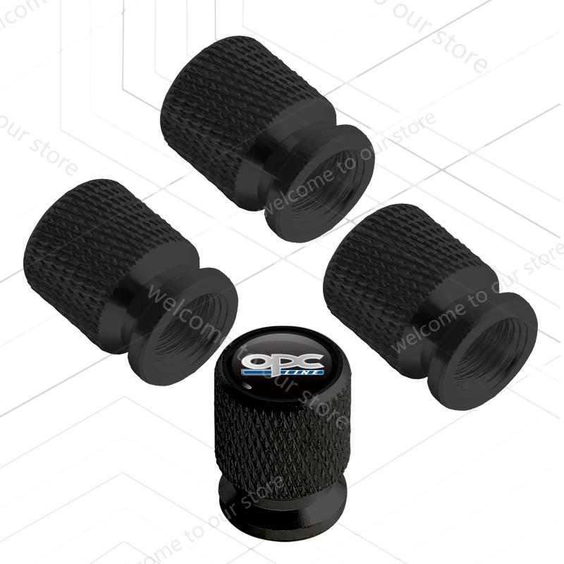 4Pcs/Set For OPC Line LOGO Badge Opel Corsa Ampera Astra Adam Mokka Vauxhall Vectra Car Wheel Tire Valve Caps Tyre Stem Covers