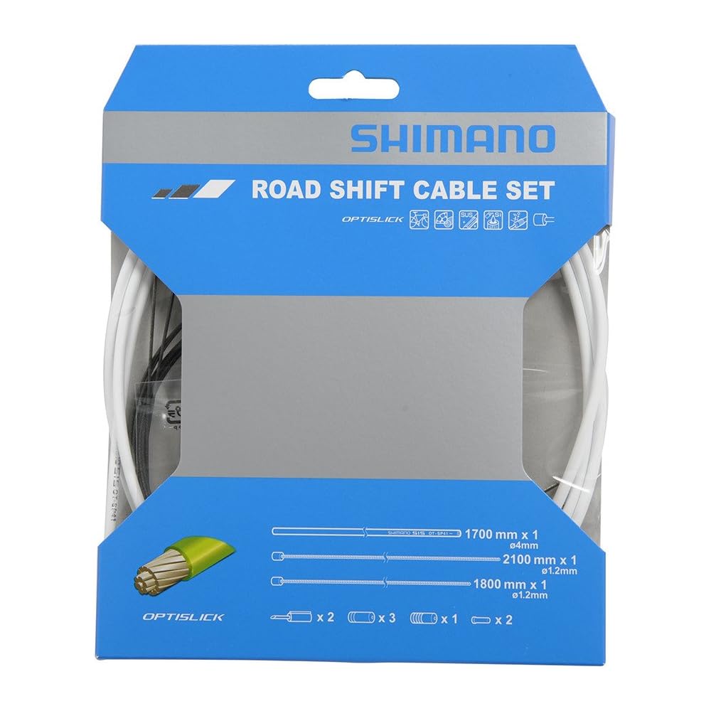 Shimano Optislick Shift Cable Set White Y60198030 Road Bike Repair Parts
