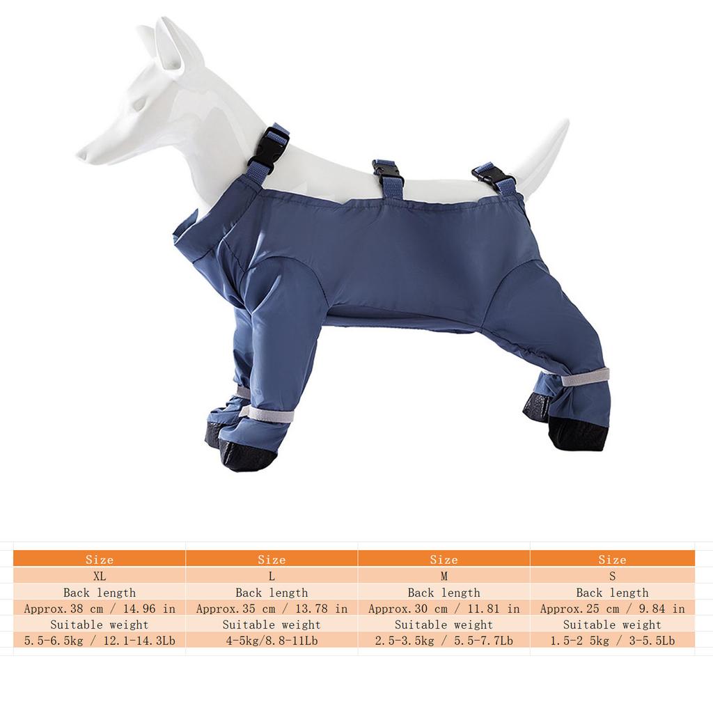 Dog Clothes Dog Boots Leggings Oxford Cloth Dog Clothes Water Proof Dirt Dust Proof Adjustable for Small Medium Dogs