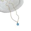 Retro Geometric Flower Pearl Necklace: Stylish Statement Collarbone Chain