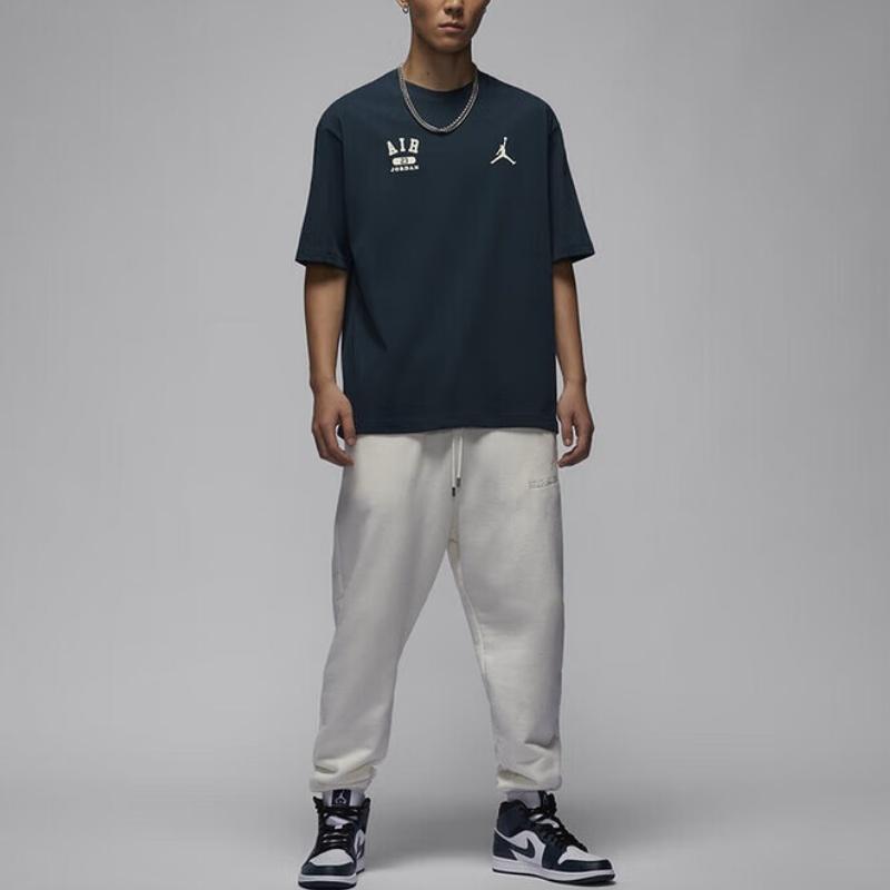 Jordan FW24 Fashion Comfortable Breathable Casual Sports Short Sleeve T-Shirt Men Tops Black HQ1575478