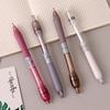 8PCS Stress Relief Retractable Gel Pen 0.5MM Tip Quick Dry Ergonomic Silicone Grip Gel Pen for School Office Supplies