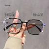 Luxury Diamond Cut Photochromic Glasses Men Women Trendy New Color Changing Eyeglasses Fashion Handmade Myopia Glasses for Lady