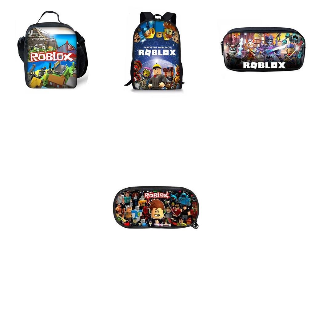 Sac à dos Roblox Grande capacité et fermetures éclair doubles fluides pour l'école et les voyages