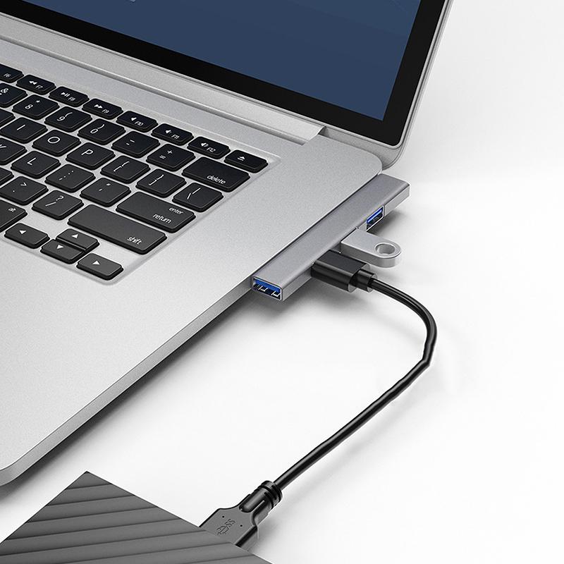 For Xiaomi Lenovo Macbook Pro 13 15 Air Pro Computer Accessories Usb C Hub 3.0 Type C 4 Port Multi Usb Splitter Otg Adapter