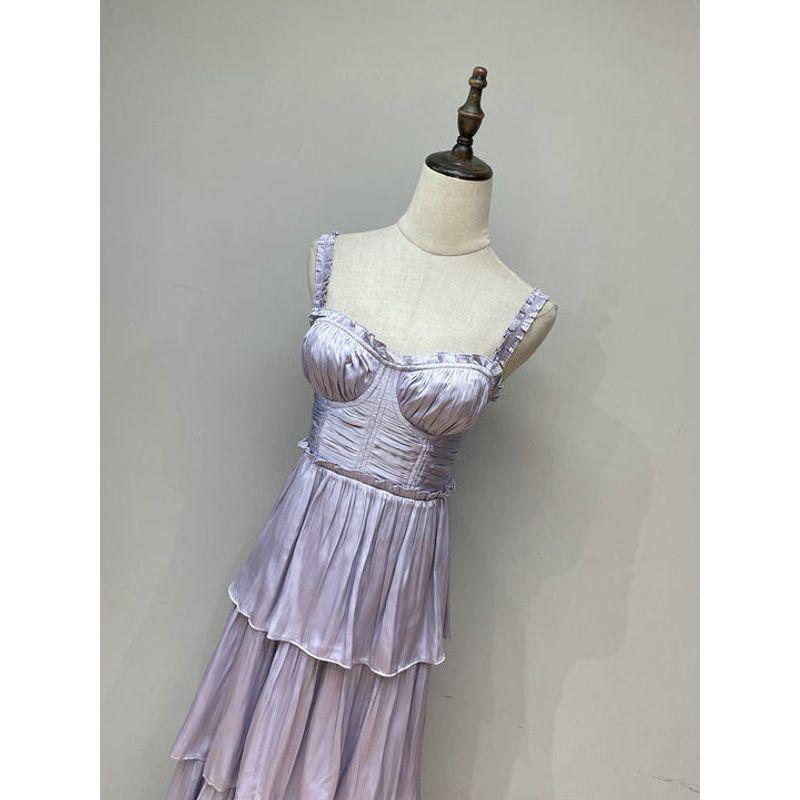 Spring and Summer New American Single ASTR Girl Tea Party Romantic Elegant Sling Cake Skirt Temperament Dress