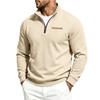 Men's Fleece Zip Up Sweatshirt Stand Collar Heavyweight Outdoor Casual Jacket