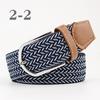2026 New Fashion High Quality Explosive Women's Canvas Belt Men's Elastic Belt Casual Stretch Woven Pin Buckle Belt