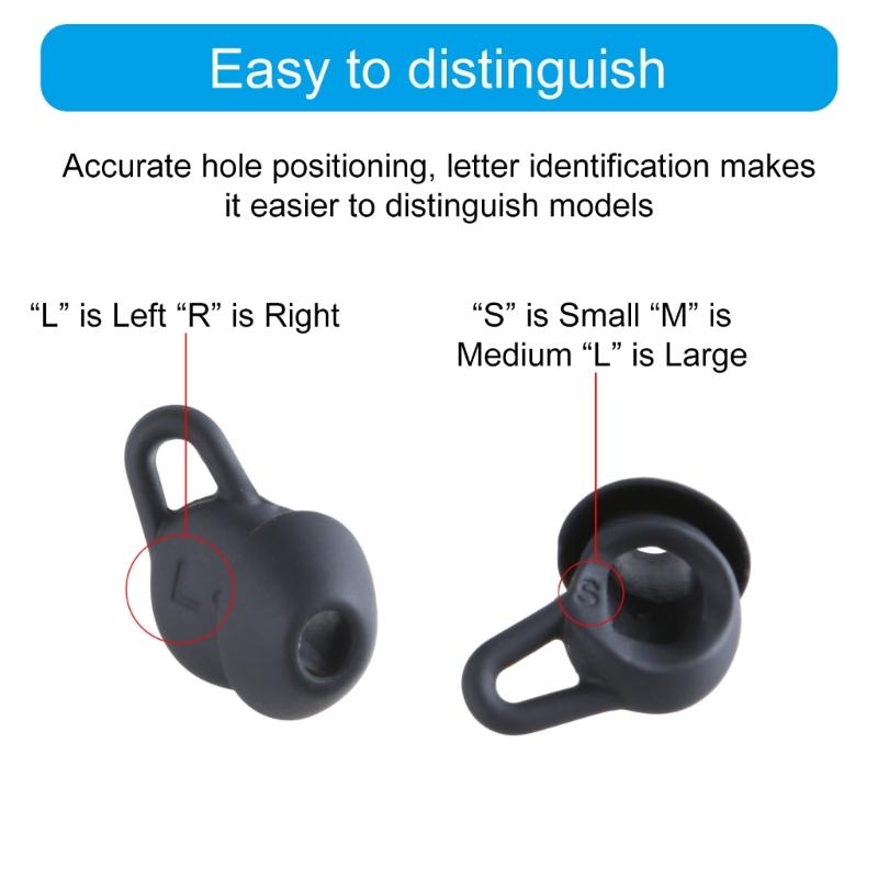 1 Set Set Vârfuri Silicon pentru Urechi pentru Căști Wireless Freelace pro2 Vârfuri Confortabil S/M/L/XL Mărime Inclusă