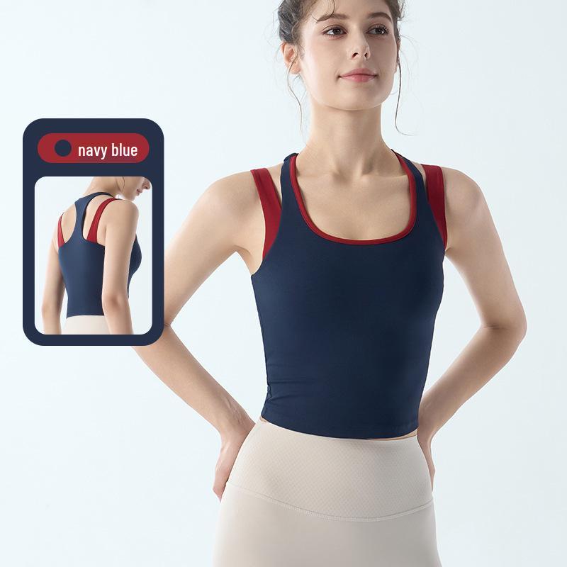 

Women s Medium-High Support Racerback Sports Bra with Fixed Cups for Yoga and Fitness Extra Large