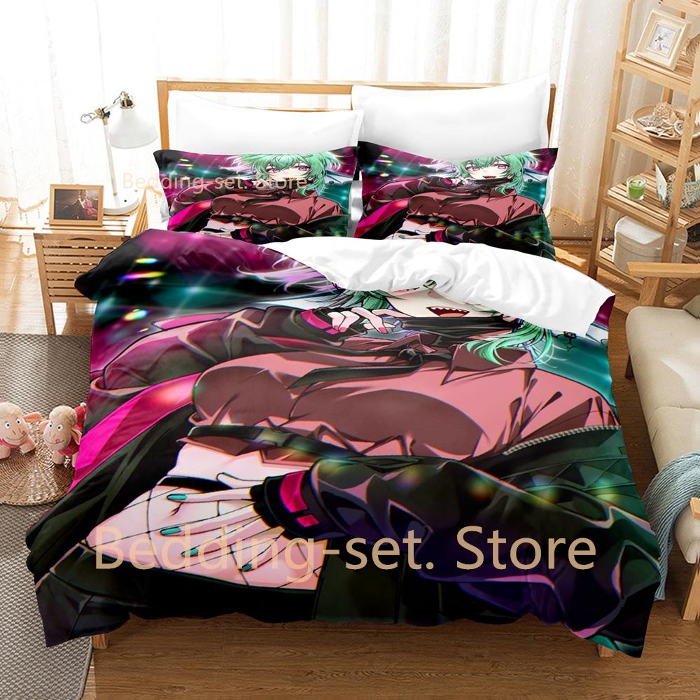 2024 Finana Ryugu Bedding Set Single Twin Full Queen King Size Bed Set Adult Kid Bedroom Duvetcover Sets 3D Anime Bed Sheet Set