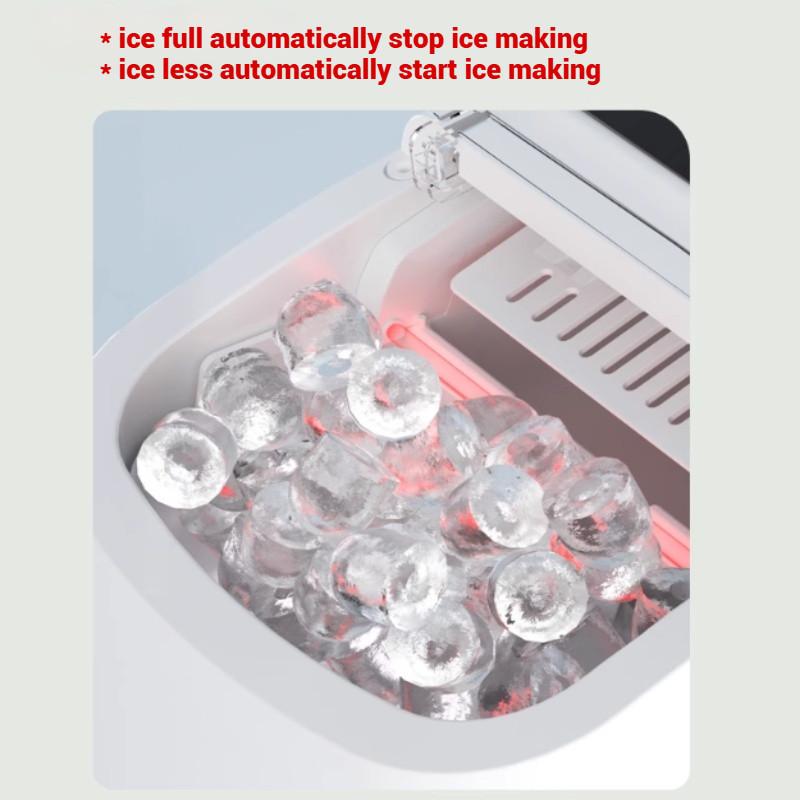 Haushalt Automatischer Selbstreinigender Eiswürfelbereiter Leiser Betrieb Eiswürfelmaschine Kleiner Elektrischer Eiswürfelbereiter