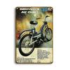 Vintage Motocykl Dekorativní Kovová Deska Plakát Rezavá Ošuntělá Plechová Značka Garáž Bar Nástěnná Dekorace Řemesla Plaketa Plechové Značky