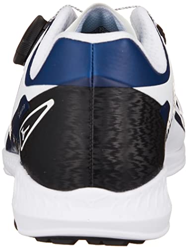 Mizuno Nexlite WG BOA Waterproof Golf Shoes, Men's, White/Navy, Size 25.0 cm, 3E