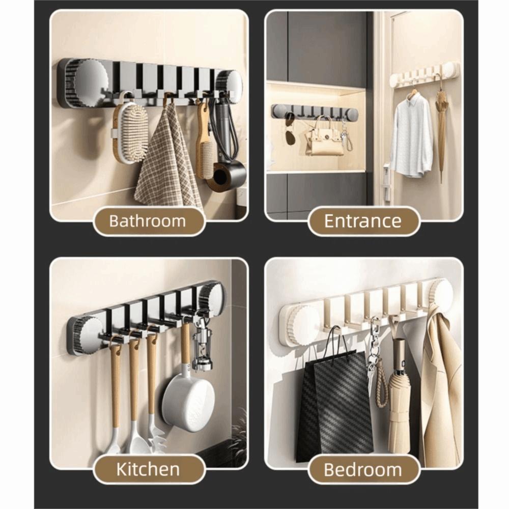 Space-Saving Suction Cup Door Hook Foldable Hook Easy Install Wall-Mounted Clothes Hanger Reusable Strong Vacuum Suction