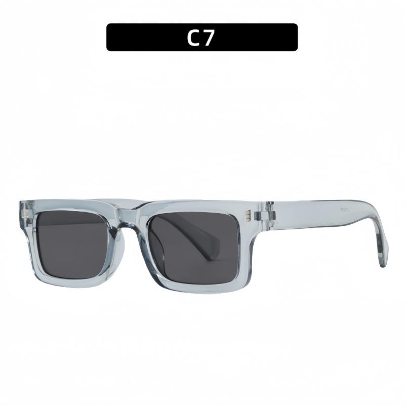 2026 European Retro Rectangular Small Frame Sunglasses - Stylish Men's & Women's High-End UV Protection