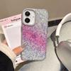 Gradual change color glitter case Suitable for Apple 16 mobile phone case iPhone17promax rhinestone lens IMD case 14/15