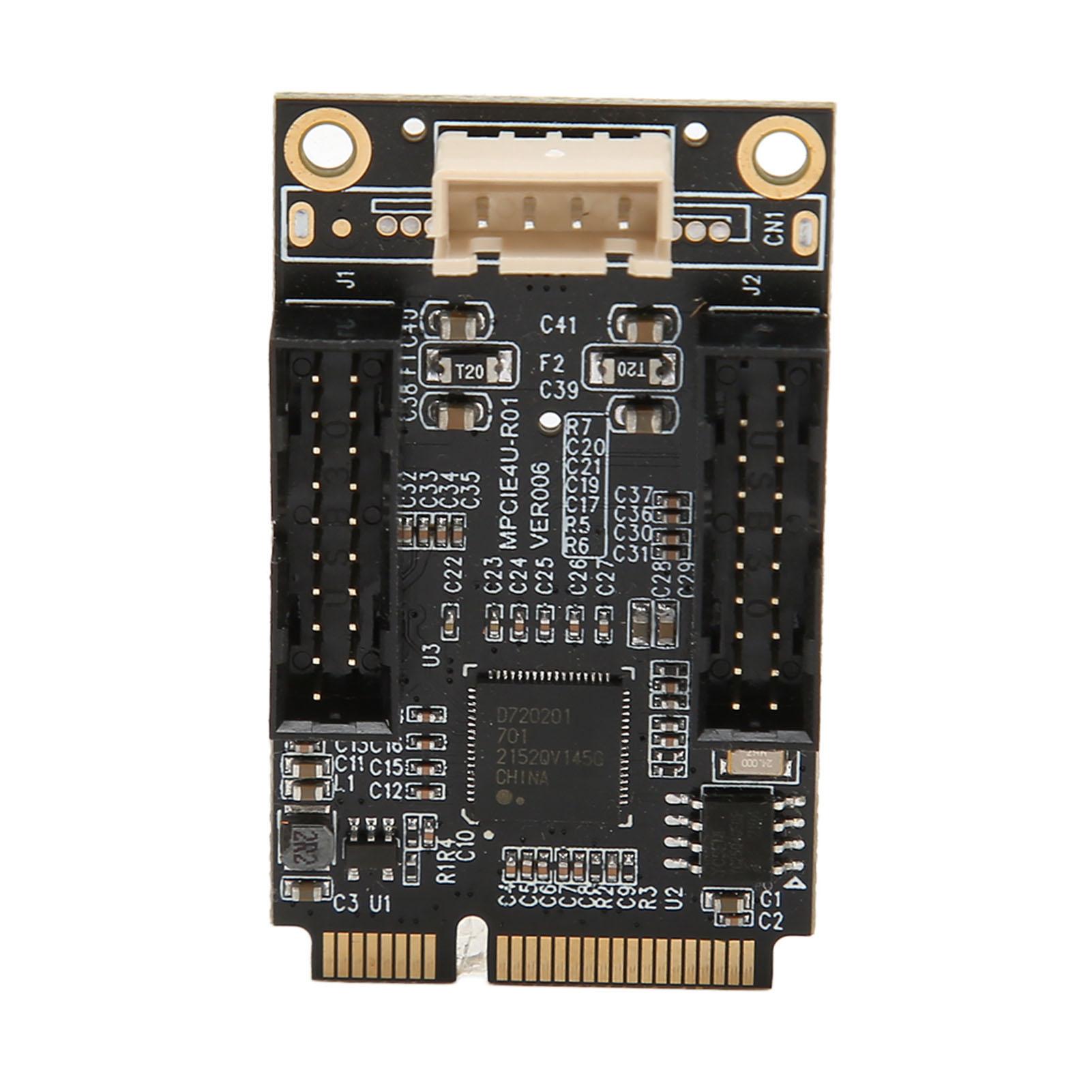 

Міні PCIE до USB3.0 Карта розширення передньої панелі Подвійний 19PIN 5 Гбіт/с USB Карта розширення з гарячою заміною для Windows