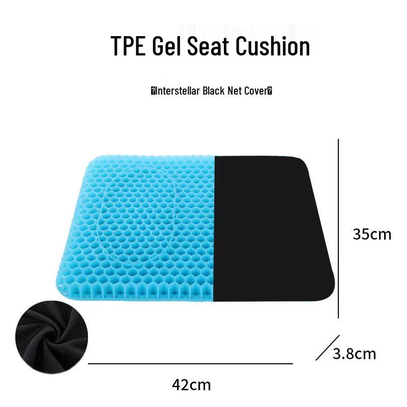 Fourth-Gen Breathable Gel Honeycomb Seat Cushion for Car & Office – Cooling Summer Pad