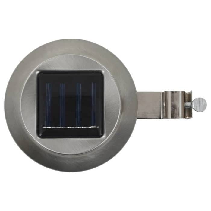 Lampe solaire - vidaXL - Ronde - 12 cm - 6 pcs - LED Blanc