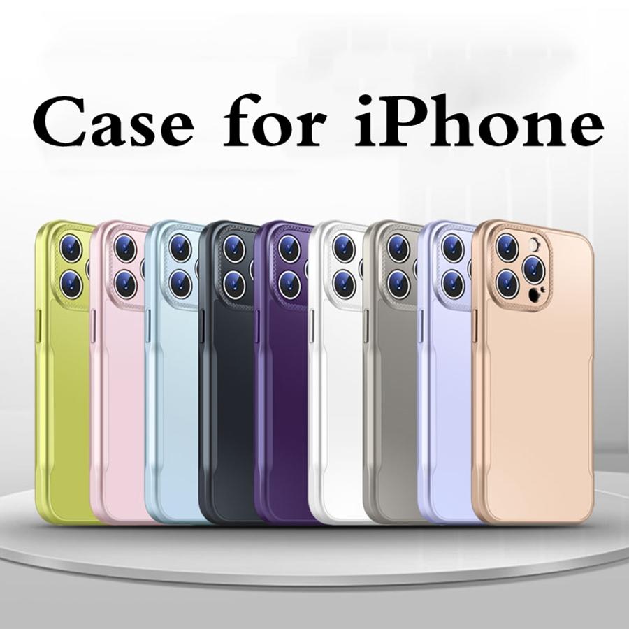 Ultra Thin Curved Edge Blade Frosted Phone Case for iPhone 16 15 14 13 12 11 Pro Max 16 Plus 15 Pro 14 Pro Max Small Waist Design Shockproof Cover