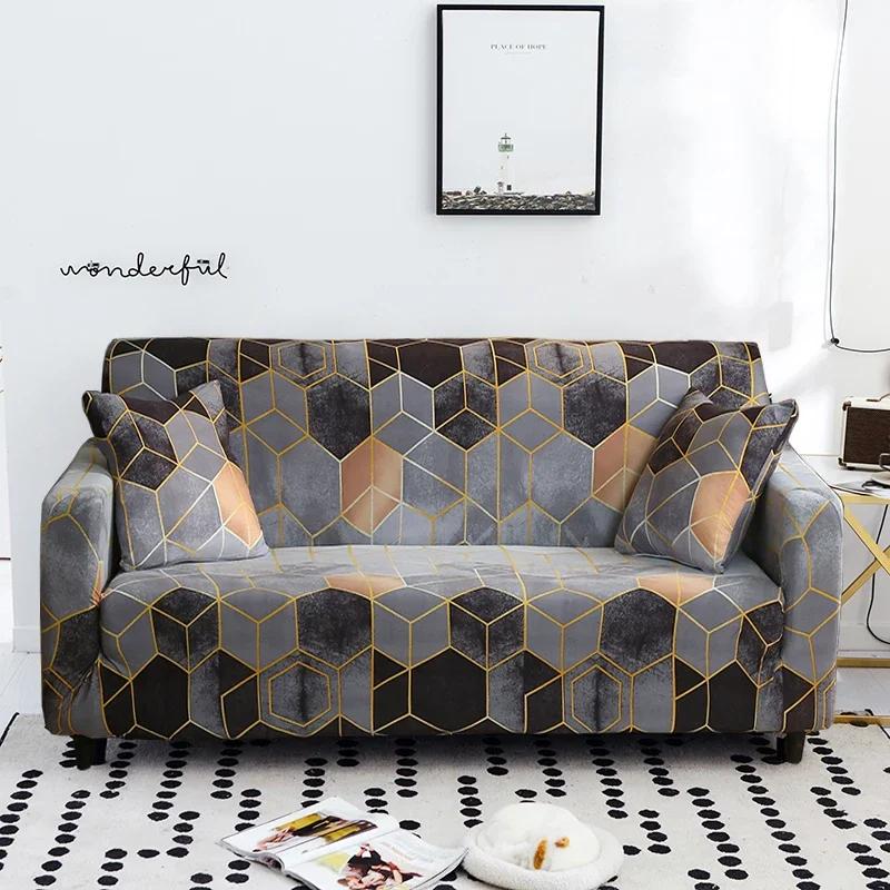 1/2/3/4 Seater Elastic Stretch Modern Sofa Covers for Living Room Sofa Couch Slipcovers Sectional Sofa Covers Housse De Canap