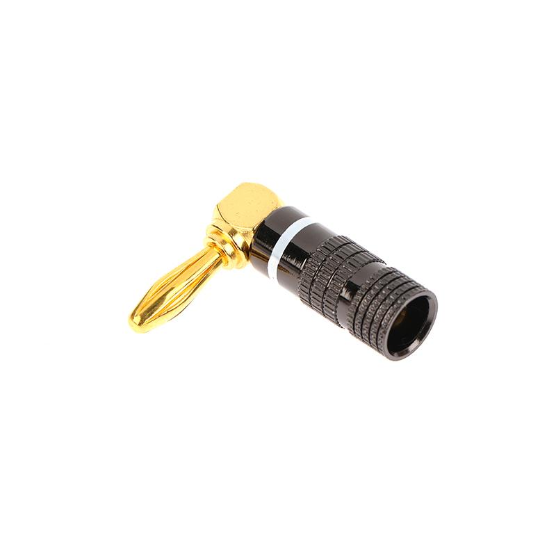 4mm Banana Plug Connector 1Pcs Gold Plated Audio Video Speaker Adapter No Welding Cable For DIY Project