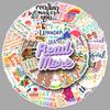 50 Inspirational English Stickers: Positive Phrases, Waterproof, Perfect for Phones, Computers, and Journals