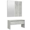 Vidaxl Hallway Furniture Set, Concrete Grey