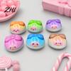 Bao Dumpling Knetspielzeug 12 Stück Cartoon mit Dampfgarer-Box, Langsam Rückfederndes Dekompressions-Gedämpftes Brötchen Sensorisches Spielzeug, Teig Stressball Fidget Linderung