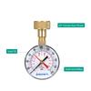 Lepmerk 2 12"" Pressure Gauge Water Pressure Test Gauge 34"" Female Hose Thread 0200 PSI with