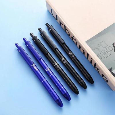 24Pcs/set Retractable Erasable Gel Pens 05mm Ballpoint Pen Automatic Washable Handle Refills Office School Writing Stationery