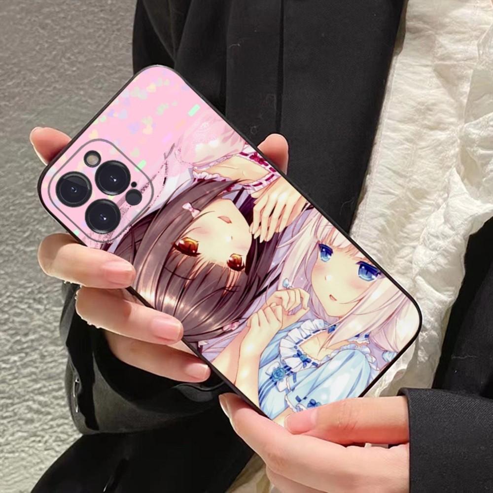 Chocola Nekopara Handyhülle Für iPhone 15 14 11 12 13 Mini Pro XS Max Hülle 6 7 8 Plus X XR SE 2020 Funda Schale