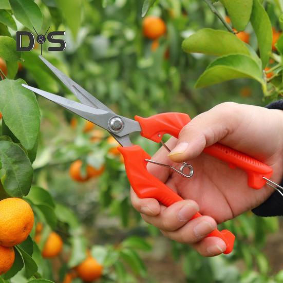 Pruning Scissors High Hardness Sharp Blade Stainless Steel Fruit Trees Branch Pruning Shears Home Supplies