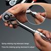 1/4 3/8 1/2 Inch Extendable Ratchet Handle Wrench Drive Socket Ratchet Set 72 Tooth Telescopic Quick-Release Reversible