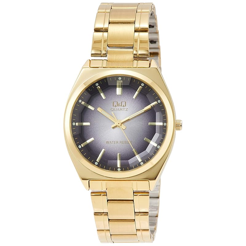 

[Citizen Q&Q] watch analog waterproof metal band QB78-002 men s black
